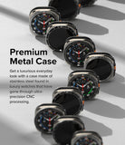 Galaxy Watch Ultra | Bezel Styling & Glass - Multiple Galaxy Watch Ultra units with stainless steel bezels arranged in a line.