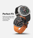 Galaxy Watch Ultra | Slim & Glass - Two Galaxy Watch Ultra units with protective cases and screen protectors.