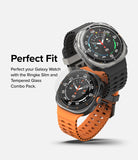 Galaxy Watch Ultra | Slim & Glass - Two Galaxy Watch Ultra units with protective cases and screen protectors.