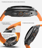 Galaxy Watch Ultra | Slim Extend & Glass - Close-up views of watch case features, button design, and sensor accessibility.