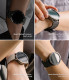 Galaxy Watch 7 40mm | Bezel Styling Premium & Glass - Four close-up views of Galaxy Watch 7 with various bezel styles.