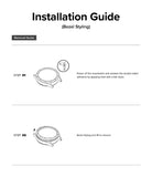Galaxy Watch 7 40mm | Bezel Styling Premium & Glass - Two-step instructional diagram for removing a watch bezel.