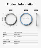 Galaxy Watch 7 (40mm) | Bezel Styling & Glass - Technical diagram showing front, back, and side views with dimensions.