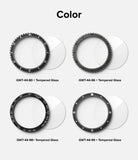 Galaxy Watch 7 44mm | Bezel Styling Premium & Glass - Four distinct black watch bezel styles paired with tempered glass.