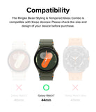 Galaxy Watch 7 (44mm) | Bezel Styling & Glass - Compatibility chart showing the 44mm model as the only correct fit.