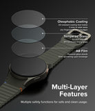 Galaxy Watch 7 40mm Screen Protector | Glass - R4 - Galaxy Watch 7 40mm Screen Protector - Exploded view of screen protector layers showing oleophobic, glass, and AB film.