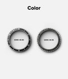 Galaxy Watch 8 Classic 46mm | Bezel Styling Premium - Two circular watch bezels with numbered markings on a white background.