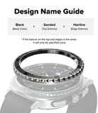 Galaxy Watch 8 Classic 46mm | Bezel Styling Premium - A diagram explaining bezel naming conventions above a watch.