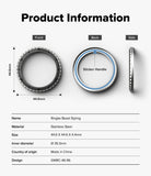 Galaxy Watch 8 Classic 46mm | Bezel Styling Premium - Technical diagram showing front, back, and side views with specs.