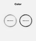 Galaxy Watch 8 Classic 46mm | Inner Bezel Styling - Silver and black inner bezel rings labeled with model numbers.