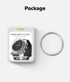 Galaxy Watch 8 Classic 46mm | Inner Bezel Styling - Ringke inner bezel styling packaging and a silver metal ring.