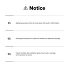 Galaxy Watch 8 Classic 46mm | Inner Bezel Styling - A notice list detailing warnings about deformation, water, and installation.