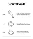 Galaxy Watch 8 Classic 46mm | Inner Bezel Styling - Three-step instructional diagram for removing the inner bezel.