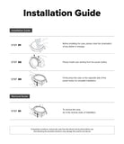 Galaxy Watch 8 Classic 46mm Case | Slim - Illustrated guide showing steps to clean, install, and remove the watch case.