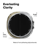 Galaxy Watch 8 Classic 46mm Case | Slim - Comparison of a clear Ringke PC case versus a yellowed TPU case.