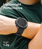 Galaxy Watch 8 Classic 46mm Case | Slim - A black slim protective case on a Galaxy Watch 8 Classic worn on a wrist.