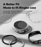 Galaxy Watch 8 Classic 46mm Screen Protector | Tempered Glass Pro - Watch with screen protector and various Ringke cases.