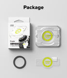 Galaxy Watch 8 Classic 46mm Screen Protector | Tempered Glass Pro - Retail box, installation tray, screen protector, and cleaning ring.
