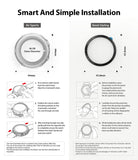 Galaxy Watch Active 2 (44mm) | Air Sports Matte Clear + Bezel Styling - Installation guide for watch case and bezel.