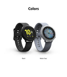 Galaxy Watch Active 2 44mm Case | Air Sports - Two Galaxy Watch Active 2 units in Black and Matte Clear cases.