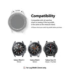 Watch Lug 22mm | Metal One Band α - Silver - Diagram showing 22mm lug width compatibility for Galaxy Watch models.