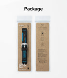 Watch Lug 20mm | Rubber One Bold Band - Design - Front and back view of a Ringke watch band in its retail packaging.