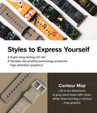 Watch Lug 20mm | Rubber One Bold Band - Design - Assorted colorful patterned rubber watch bands with high-definition graphics.