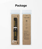Watch Lug 20mm | Rubber One Bold Band - Design - Front and back view of a Ringke watch band in its retail packaging.