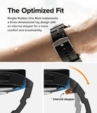 Watch Lug 20mm | Rubber One Bold Band - Design - Diagrams showing a watch band with an internal stopper for an optimized fit.