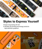 Watch Lug 20mm | Rubber One Bold Band - Design - Assorted colorful patterned watch bands with graphic sticker designs.