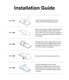 Galaxy Z Flip 7 FE Screen Protector | Dual Easy Film (2 Pack) - Five-step illustrated guide showing how to clean, align, and apply the film.
