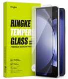 Galaxy Z Fold 5 Screen Protector | Cover Display Glass - Galaxy Z Fold 5 Screen Protector - Ringke tempered glass cover display protector next to its bright green product box.