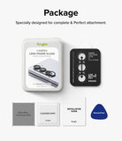 Galaxy Z Fold 5 | Camera Lens Frame Glass - Galaxy Z Fold 5 | Camera lens protector kit with packaging, lens frame glass, cleaning cloth, wipes, and removal tool.