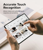 Galaxy Z Fold 5 Screen Protector | Dual Easy Film - Galaxy Z Fold 5 Screen Protector - Hands touching a Galaxy Z Fold 5 screen displaying a YouTube channel interface.