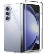 Galaxy Z Fold 5 Case | Slim - Clear protective case on a Galaxy Z Fold 5, showing the back panel and front frame.