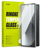 Galaxy Z Fold 6 Screen Protector | Cover Display Glass (2 Pack) - Galaxy Z Fold 6 Screen Protector - Tempered glass screen protector for Galaxy Z Fold 6 next to its bright green product box.
