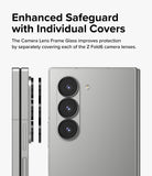 Galaxy Z Fold 6 | Camera Lens Frame Glass (2 Pack) - Individual lens covers aligning with the Z Fold 6 camera array.