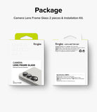 Galaxy Z Fold 6 | Camera Lens Frame Glass (2 Pack) - Front and back view of Ringke camera lens protector packaging.
