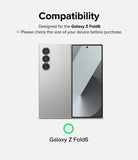 Galaxy Z Fold 6 Screen Protector | Dual Easy Film (2 Pack) - Galaxy Z Fold 6 Screen Protector - Compatibility graphic showing a silver Galaxy Z Fold 6 phone with a green checkmark.