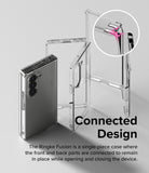Galaxy Z Fold 6 Case | Fusion - Clear - Clear single-piece case for Galaxy Z Fold 6 showing connected hinge design.