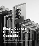 Galaxy Z Fold 6 Case | Fusion Magnetic - Clear - Clear phone cases with black camera lens protectors on a white background.