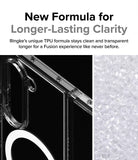 Galaxy Z Fold 6 Case | Fusion Magnetic - Clear - Close-up of clear phone case material and raw TPU pellets.