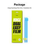 Galaxy Z Fold 6 Screen Protector | Hinge Dual Easy Film - Lime green product box with two blue hinge film strips.