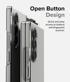 Galaxy Z Fold 6 Case | Slim - Clear phone case on Galaxy Z Fold 6 showing open button cutouts for easy access.