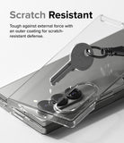 Galaxy Z Fold 6 Case | Slim - A metal key scratches against a clear phone case covering a Galaxy Z Fold 6.