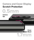 Galaxy Z Fold 6 Case | Slim Magnetic - Close-up showing 0.5mm camera lips and 1.7mm cover screen bezel for scratch protection.