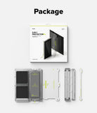 Galaxy Z Fold 7 Screen Protector | 3-in-1 Protector Pro - Packaging box and 3-in-1 screen protector installation kit with tray and film tools.