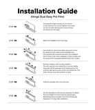 Galaxy Z Fold 7 Screen Protector | 3-in-1 Protector Pro - Six-step illustrated installation guide for applying a hinge protector film.