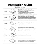 Galaxy Z Fold 7 Screen Protector | 3-in-1 Protector Pro - Six-step illustrated installation guide for applying a screen protector using a tray.