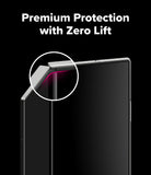 Galaxy Z Fold 7 Screen Protector | 3-in-1 Protector Pro - Close-up of a phone corner with a screen protector showing a secure, lift-free fit.
